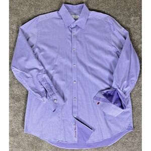 Robert Graham Shirt Mens Button Down Large 44/ 17.5